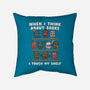 Think About Books-None-Removable Cover-Throw Pillow-Weird & Punderful