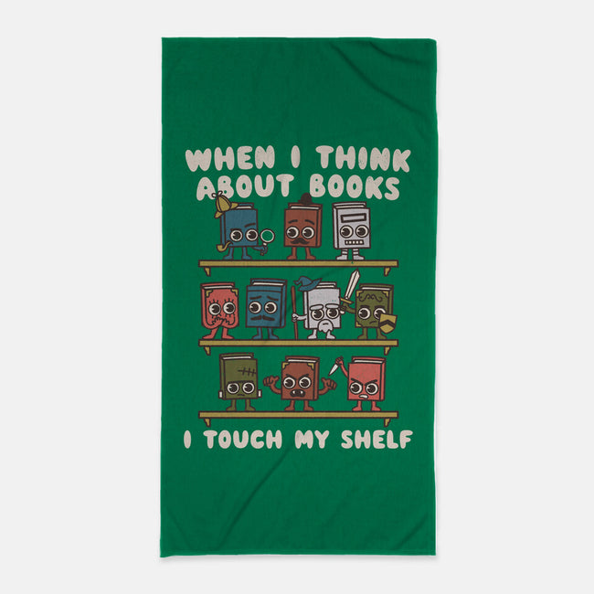 Think About Books-None-Beach-Towel-Weird & Punderful