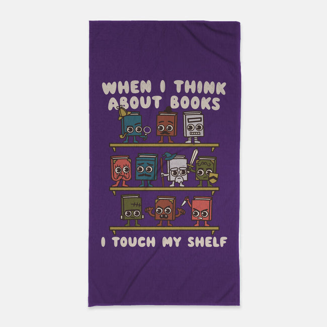 Think About Books-None-Beach-Towel-Weird & Punderful