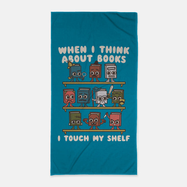 Think About Books-None-Beach-Towel-Weird & Punderful