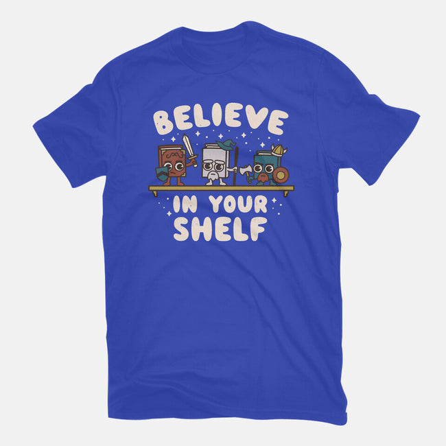 Just Believe In Your Shelf-Womens-Fitted-Tee-Weird & Punderful