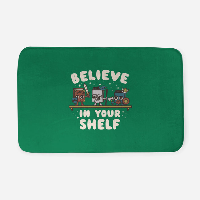 Just Believe In Your Shelf-None-Memory Foam-Bath Mat-Weird & Punderful