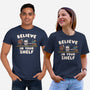 Just Believe In Your Shelf-Unisex-Basic-Tee-Weird & Punderful