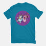Dog Friends-Womens-Basic-Tee-nickzzarto