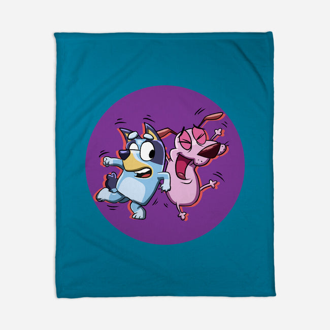 Dog Friends-None-Fleece-Blanket-nickzzarto