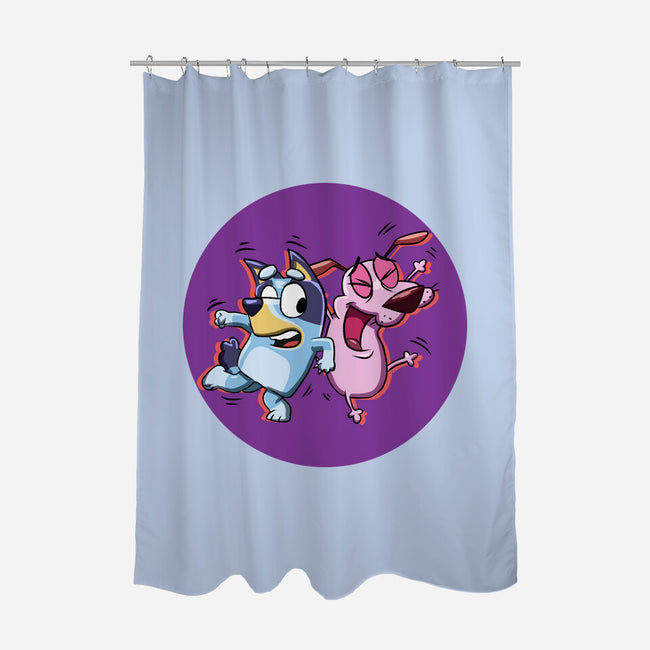 Dog Friends-None-Polyester-Shower Curtain-nickzzarto