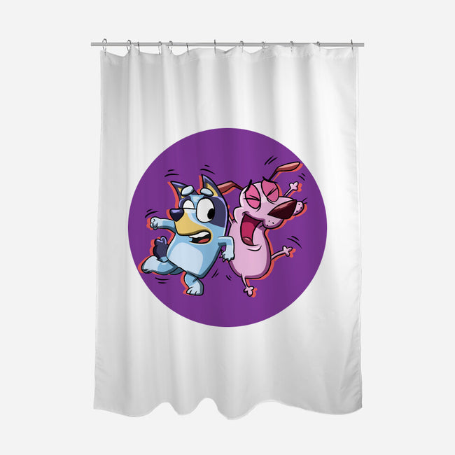 Dog Friends-None-Polyester-Shower Curtain-nickzzarto