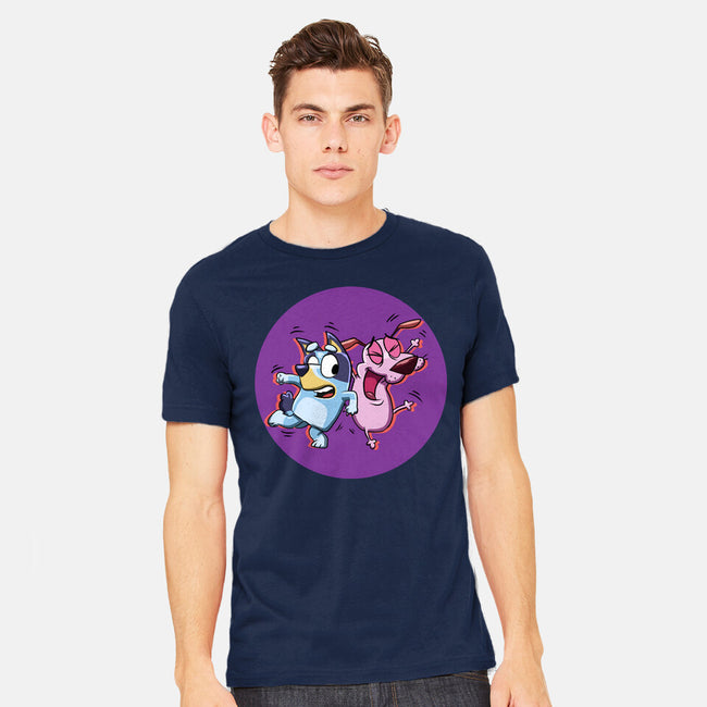 Dog Friends-Mens-Heavyweight-Tee-nickzzarto