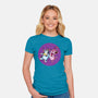Dog Friends-Womens-Fitted-Tee-nickzzarto