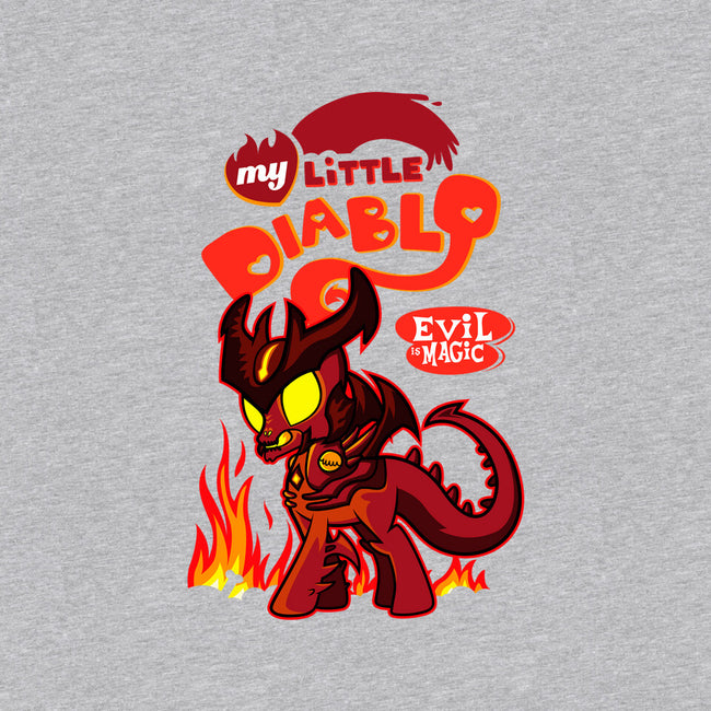 My Little Diablo-Womens-V-Neck-Tee-demonigote