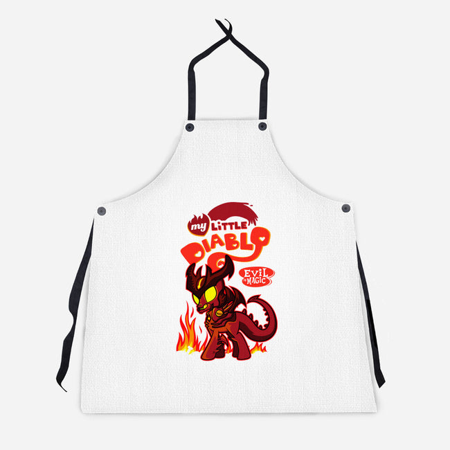 My Little Diablo-Unisex-Kitchen-Apron-demonigote