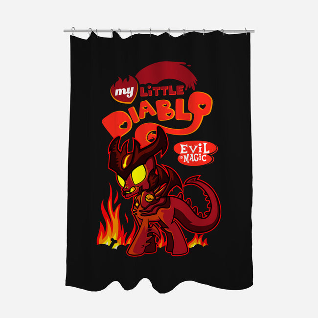 My Little Diablo-None-Polyester-Shower Curtain-demonigote