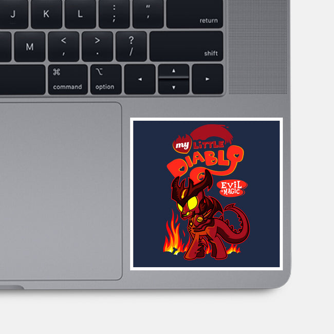 My Little Diablo-None-Glossy-Sticker-demonigote