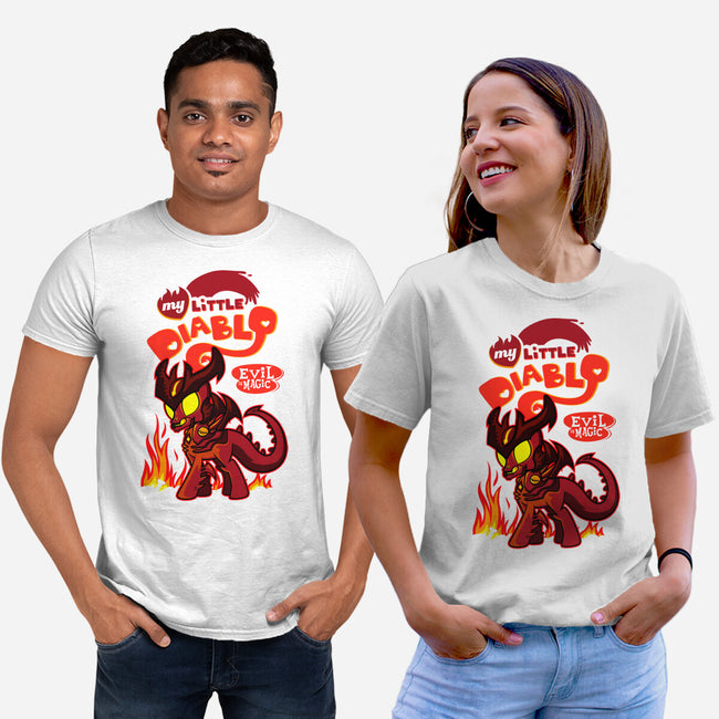 My Little Diablo-Unisex-Basic-Tee-demonigote