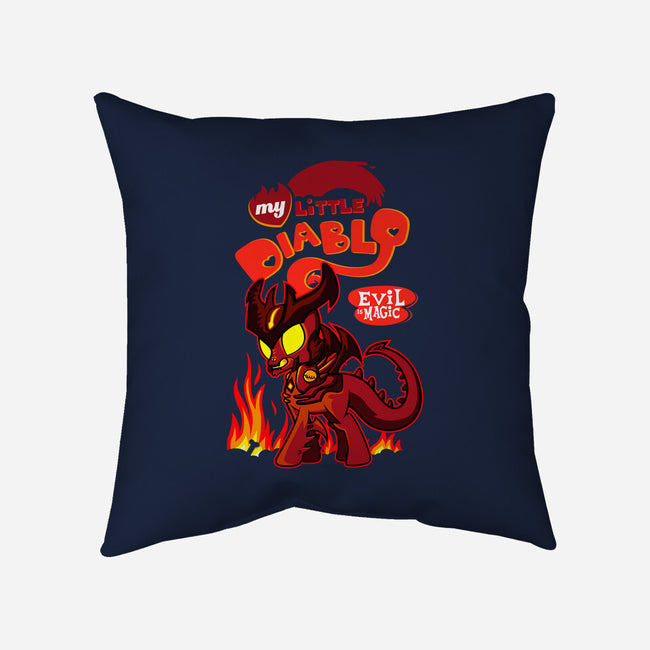 My Little Diablo-None-Removable Cover w Insert-Throw Pillow-demonigote