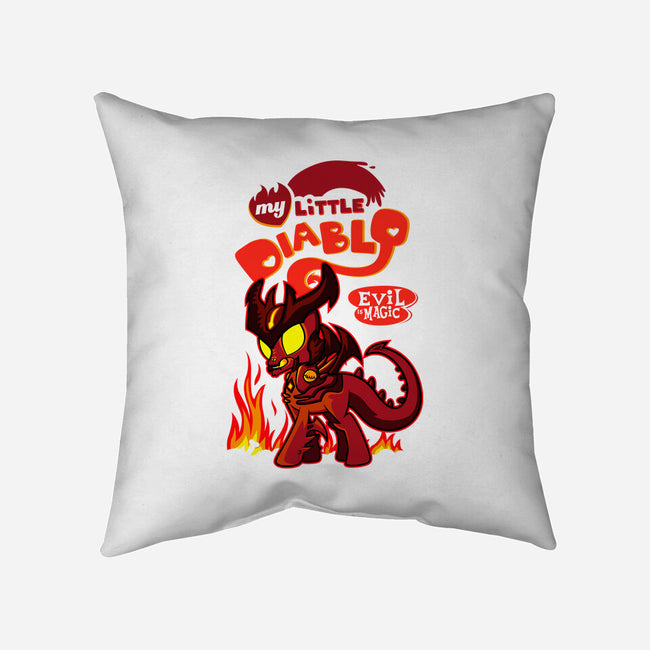 My Little Diablo-None-Removable Cover w Insert-Throw Pillow-demonigote
