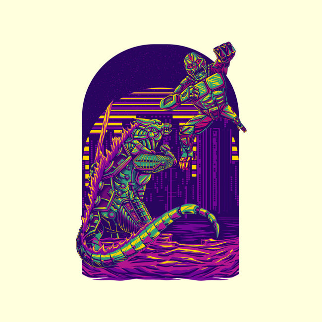 RoboZilla Vs RoboKong-None-Drawstring-Bag-alanside