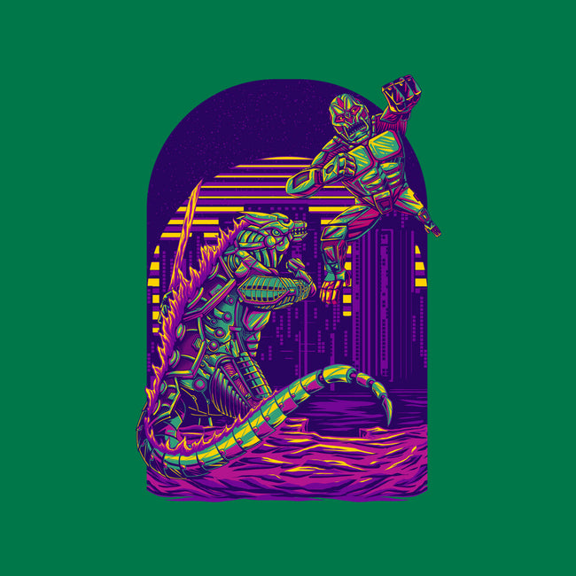 RoboZilla Vs RoboKong-None-Drawstring-Bag-alanside