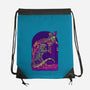 RoboZilla Vs RoboKong-None-Drawstring-Bag-alanside