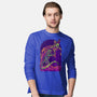 RoboZilla Vs RoboKong-Mens-Long Sleeved-Tee-alanside