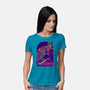 RoboZilla Vs RoboKong-Womens-Basic-Tee-alanside