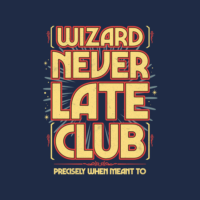 Wizard Never Late Club-None-Removable Cover-Throw Pillow-rocketman_art