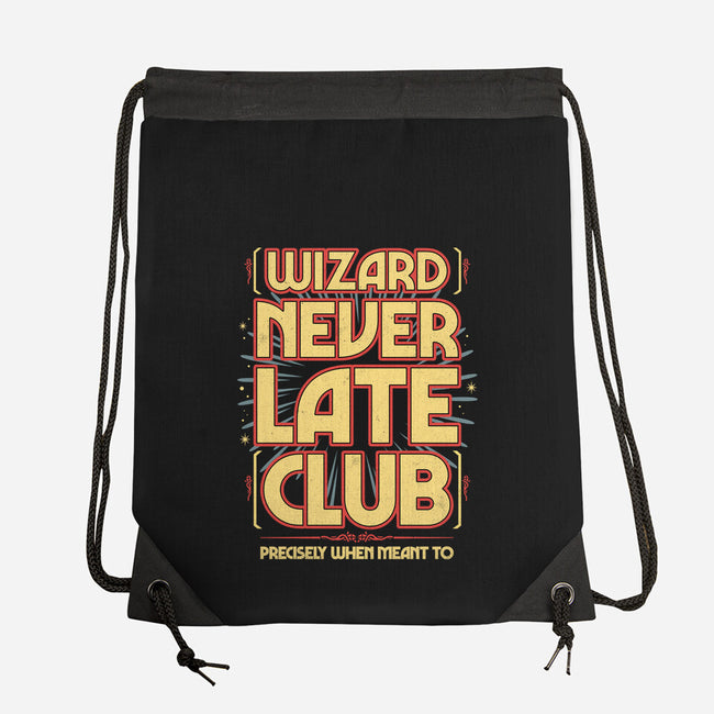 Wizard Never Late Club-None-Drawstring-Bag-rocketman_art