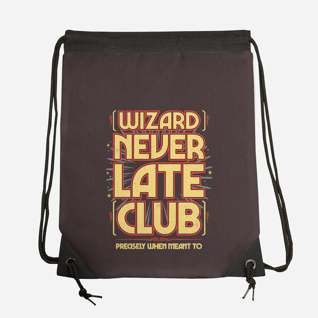 Wizard Never Late Club-None-Drawstring-Bag-rocketman_art