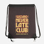 Wizard Never Late Club-None-Drawstring-Bag-rocketman_art