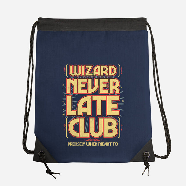 Wizard Never Late Club-None-Drawstring-Bag-rocketman_art
