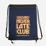 Wizard Never Late Club-None-Drawstring-Bag-rocketman_art