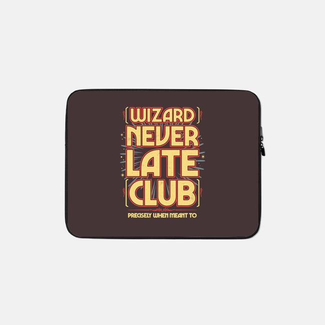 Wizard Never Late Club-None-Zippered-Laptop Sleeve-rocketman_art