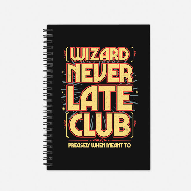 Wizard Never Late Club-None-Dot Grid-Notebook-rocketman_art