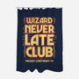 Wizard Never Late Club-None-Polyester-Shower Curtain-rocketman_art
