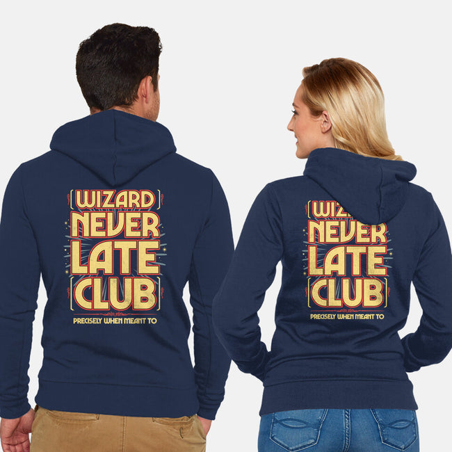 Wizard Never Late Club-Unisex-Zip-Up-Sweatshirt-rocketman_art