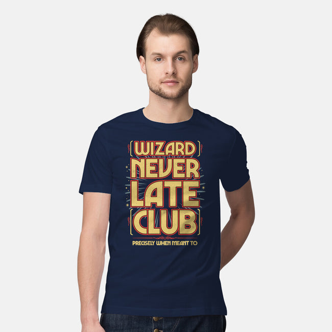 Wizard Never Late Club-Mens-Premium-Tee-rocketman_art