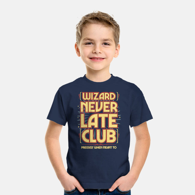 Wizard Never Late Club-Youth-Basic-Tee-rocketman_art