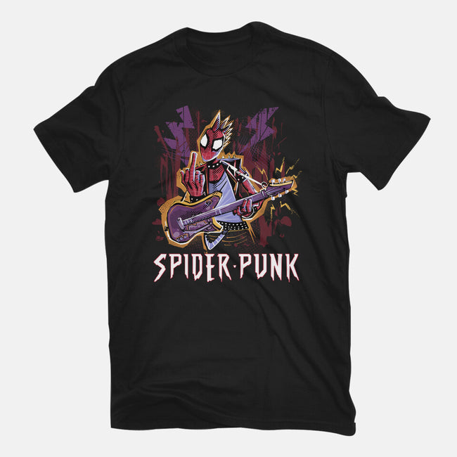 Spider Punk Rock Star-Youth-Basic-Tee-zascanauta