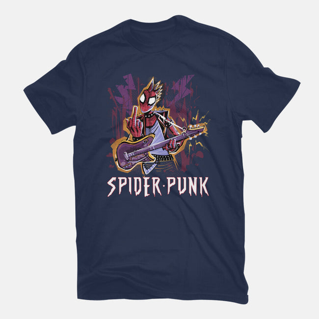 Spider Punk Rock Star-Womens-Basic-Tee-zascanauta