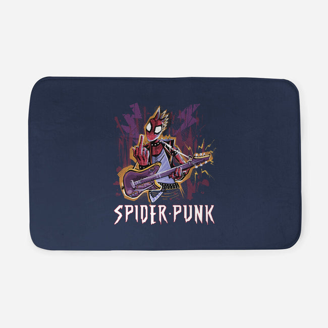 Spider Punk Rock Star-None-Memory Foam-Bath Mat-zascanauta