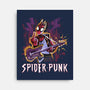 Spider Punk Rock Star-None-Stretched-Canvas-zascanauta