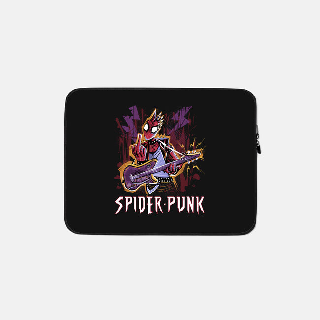 Spider Punk Rock Star-None-Zippered-Laptop Sleeve-zascanauta