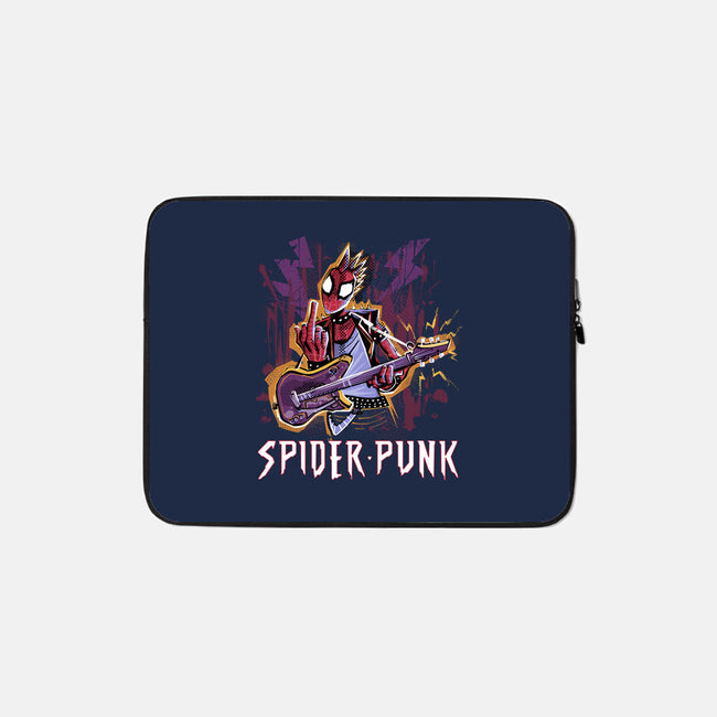 Spider Punk Rock Star-None-Zippered-Laptop Sleeve-zascanauta