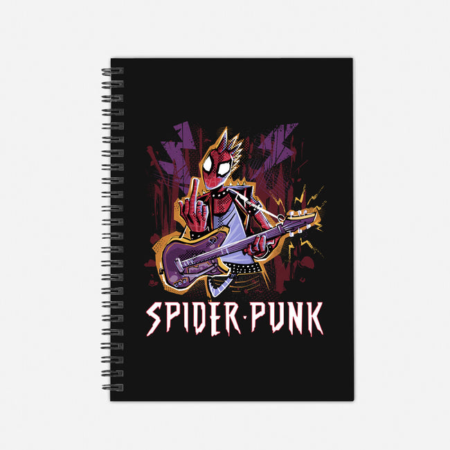 Spider Punk Rock Star-None-Dot Grid-Notebook-zascanauta