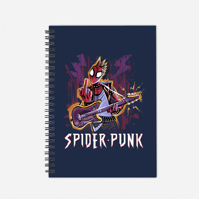 Spider Punk Rock Star-None-Dot Grid-Notebook-zascanauta