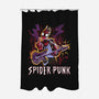 Spider Punk Rock Star-None-Polyester-Shower Curtain-zascanauta