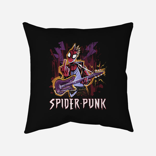 Spider Punk Rock Star-None-Removable Cover w Insert-Throw Pillow-zascanauta