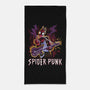 Spider Punk Rock Star-None-Beach-Towel-zascanauta