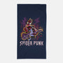 Spider Punk Rock Star-None-Beach-Towel-zascanauta