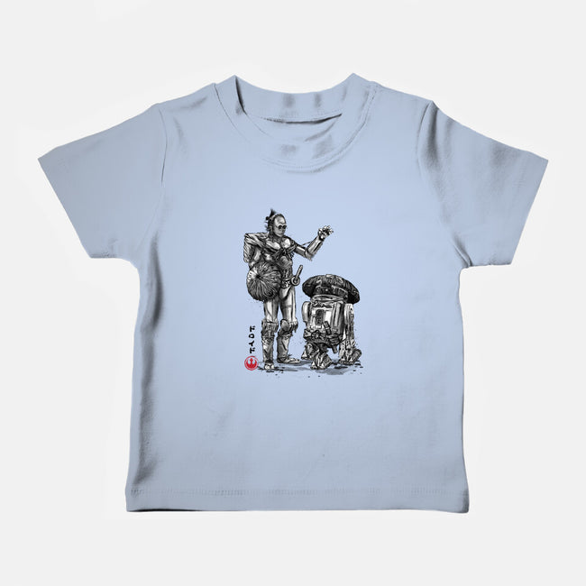 Samurai Droids Sumi-e-Baby-Basic-Tee-DrMonekers